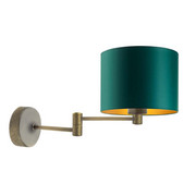 Nowoczesny kinkiet regulowany do sypialni nad łóżko do czytania BRAGE GOLD