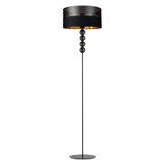 Designerska lampa stojąca z 4 kulkami BERMUDY GLAM z oryginalnym abażurem 40 cm