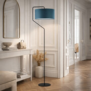 Elegancka lampa stojąca na przedpokój z abażurem TESALLIA