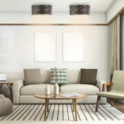 Nowoczesna lampa sufitowa z abażurem o strukturze marmuru DUBAJ MARMUR fi - 30 cm