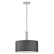 Skandynawska lampa sufitowa do salonu w kolorze ciemnoszarym SALAMANCA