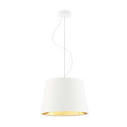 Biały żyrandol w stylu art deco TUNIS GOLD