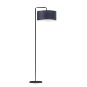 Funkcjonalna lampa stojąca do czytania BOLIVIA z tkaninowym abażurem