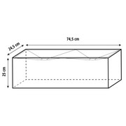 Abażur PROSTOKĄT 74,5 x 25 x 24,5