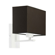 Biało-brązowy kinkiet nad lustro MALAGA