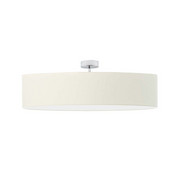 Klasyczna plafoniera sufitowa do salonu GRENADA fi - 80 cm - kolor ecru