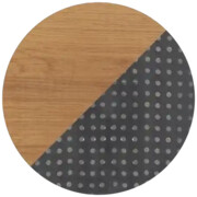 Próbka tkaniny abażurowej - CZARNY AŻUR + FORNIR