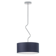 Granatowa lampa sufitowa w minimalistycznym stylu LOZANNA fi - 40 cm