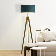 Lampa stojąca drewniana HAITI VELUR