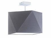 Szara lampa sufitowa do salonu TACOMA w stylu skandynawskim