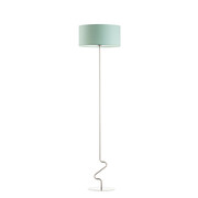 Dziecięca lampa stojąca z miętowym abażurem JERSEY geometryczna lampa podłogowa LED