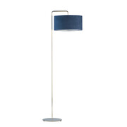Metalowa lampa podłogowa LED z welurowym kloszem BOLIVIA VELUR