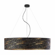 Regulowana lampa wisząca z abażurem PORTO MARMUR fi - 100 cm - kolor czarny