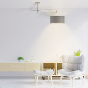 Welurowa lampa sufitowa z regulowanym ramieniem RIO VELUR