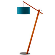 Drewniana lampa podłogowa do pokoju dziecięcego TORINO w stylu marynistycznym