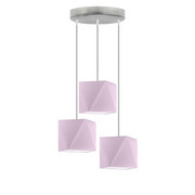 Kaskadowy żyrandol dla dziewczynki MAJORKA w jasnofioletowym kolorze
