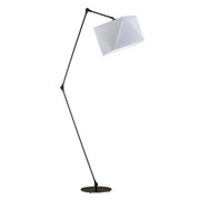 Czarna lampa stojąca z regulacją kąta padania światła OSAKA