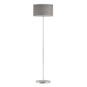 Chromowana lampa stojąca do sypialni WERONA VELUR