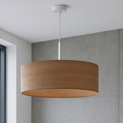 Nowoczesna lampa wisząca do salonu SINTRA ECO fi - 50 cm - kolor orzechowy