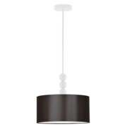 Lampa sufitowa z brązowym kloszem LED SALAMANCA