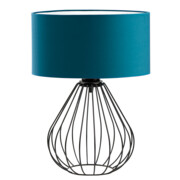 Loftowa lampka nocna z drutów w kolorze czarnym LUKKA