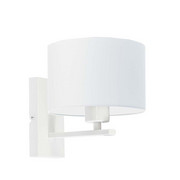 Biały kinkiet ścienny do sypialni ELVORA