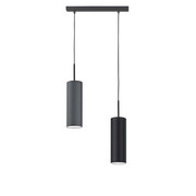 Kolorowa podwójna lampa wisząca nad stół MADERA