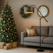 Lampa podłogowa z regulowanym ramieniem do czytania LIBERIA MARMUR