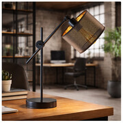Regulowana lampa stołowa do salonu MALI AŻUR z designerskim kloszem