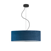 Regulowana lampa do jadalni HAJFA VELUR fi - 60 cm kolor granatowy