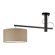 Drewniana lampa wisząca z abażurem FOGGIA