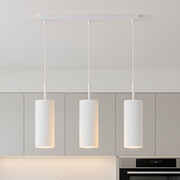 Biała potrójna lampa wisząca nad stół BORNEO