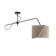 Beżowa lampa sufitowa na wysięgniku BUFFALO nad stół