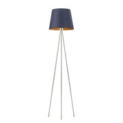 Lampa podłogowa do salonu z chromowanym wykończeniem RENO GOLD