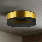 Złota lampa sufitowa do salonu DUBAJ GLAM fi - 50 cm