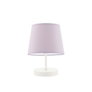 Lampka nocna dla dziewczynki z fioletowym abażurem ALMADA