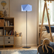 Lampa stojąca dla dzieci ANKARA z niebieskim abażurem