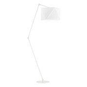 Biała lampa stojąca na wysięgniku do salonu OSAKA