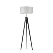 Drewniana lampa podłogowa w stylu skandynawskim HAITI
