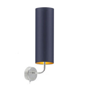 Nowoczesny kinkiet ścienny NEWADA GOLD do salonu z włącznikiem