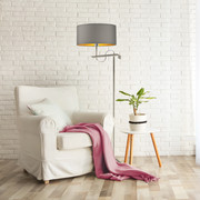 Nowoczesna lampa podłogowa do salonu KAMERUN GOLD