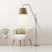 Nowoczesna lampa podłogowa do salonu z ruchomym ramieniem VIGO