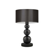 Klasyczna lampa stołowa do salonu HONOLULU z brązowym abażurem