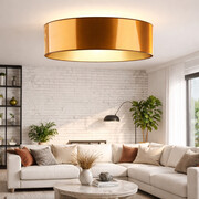 Designerska lampa sufitowa do salonu w kolorze miedzianym MEDINA MIRROR fi - 80 cm