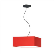 Czerwona lampa wisząca w modernistycznym stylu SANGRIA - kolor czerwony