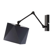 Czarny kinkiet do sypialni na wysięgniku AMARILLO