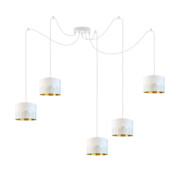 Biała lampa wisząca do jadalni nad stół WAIKIKI W5 GLAM