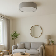 Szara lampa sufitowa w stylu skandynawskim DUBAJ fi - 50 cm