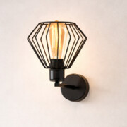 Czarny kinkiet loftowy do sypialni DUBLIN LOFT