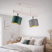 Lampa sufitowa z regulacją kierunku światła EPIR GOLD lampa sufitowa LED nowoczesna 2-punktowa